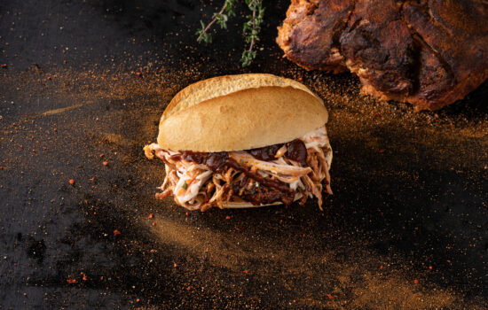 Pulled Pork Brötchen am Bratwursthaus